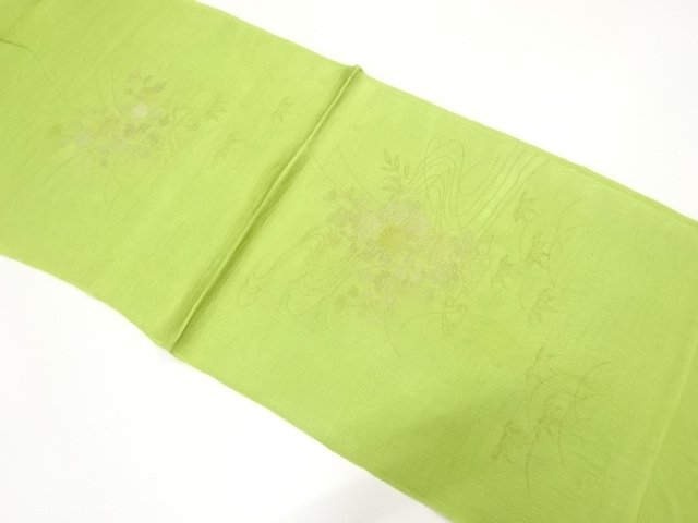 JAPANESE KIMONO / GOLD-LEAF OBIAGE